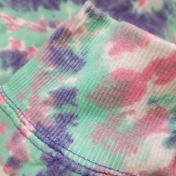 VSTR Premium Pastel Rainbow Tie Dye Hoodie Sweatshirt - Picture 5 of 5